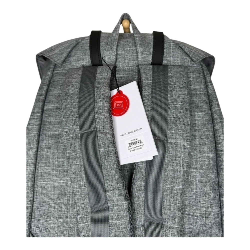 NWT Herschel 15 inch Laptop Retreat Gray Backpack for Men Boys